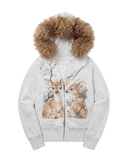 Fawn Grove Fur Hoodie