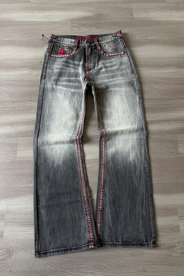 Alligator Cross Bootcut Jeans