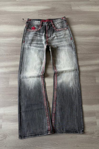 Alligator Cross Bootcut Jeans