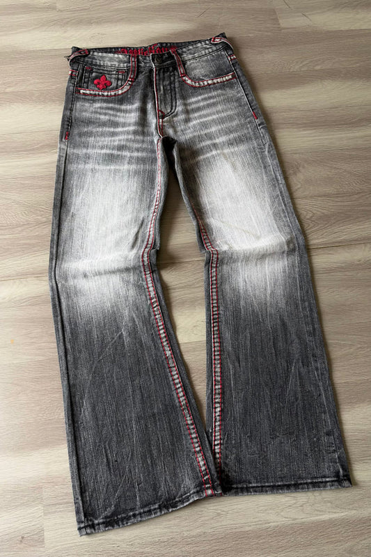 Alligator Cross Bootcut Jeans